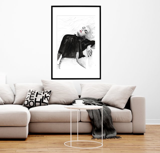 sen, 70x50cm, PLAKAT z autorskiej akwareli