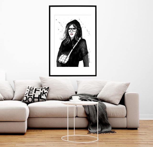 womenhood, 70x50cm, PLAKAT z autorskiej akwareli