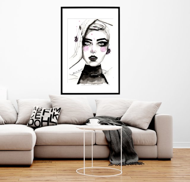 ring, 70x50cm, PLAKAT z autorskiej akwareli