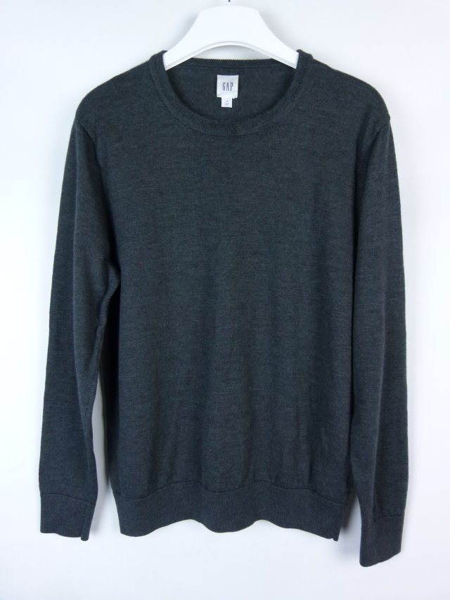 Gap cienki wełniany sweter merino wool / M