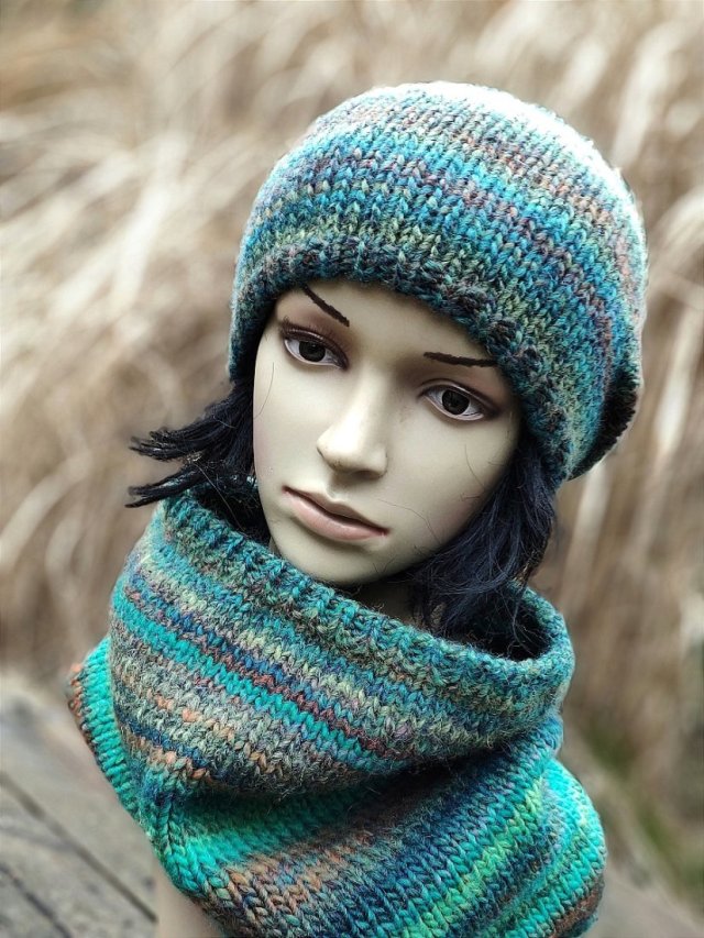 jesienna zieleń / komplet