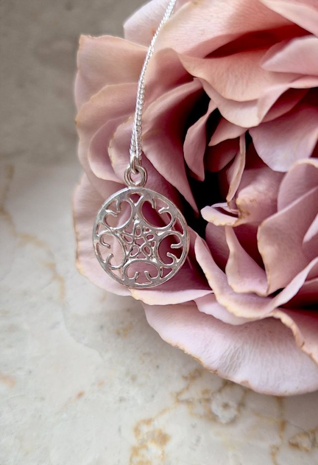 ROSETTE II - naszyjnik srebro 925