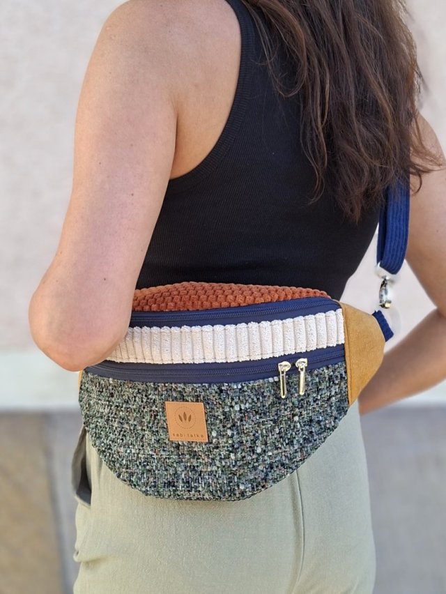 Nerka damska XL z plecionki i sztruksu Tromso