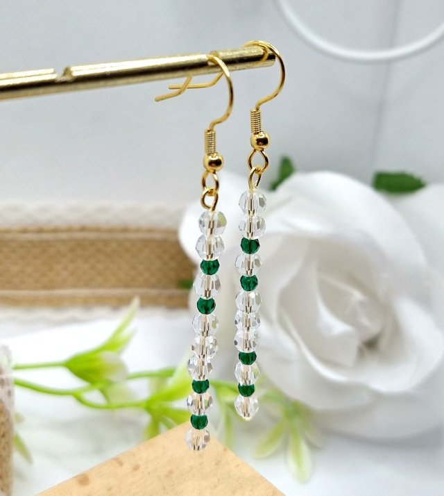 Kolczyki kryształowe patyczki