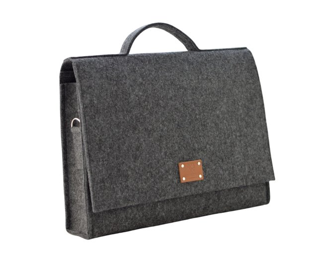 Duża Torba Na Laptopa 15'6" - teczka grafit