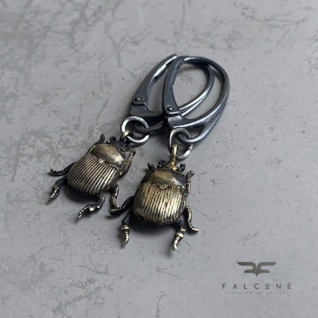 Kolczyki Golden Scarab