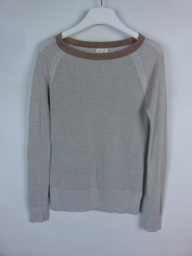 River Island sweterkowa bluzka ze srebrną nicią 8 / 34