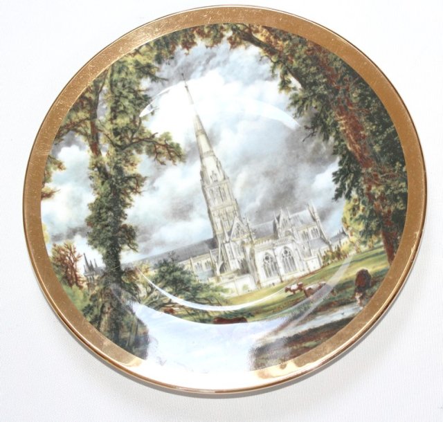 SALISBURY CATHEDRAL dekoracyjny talerz 1976