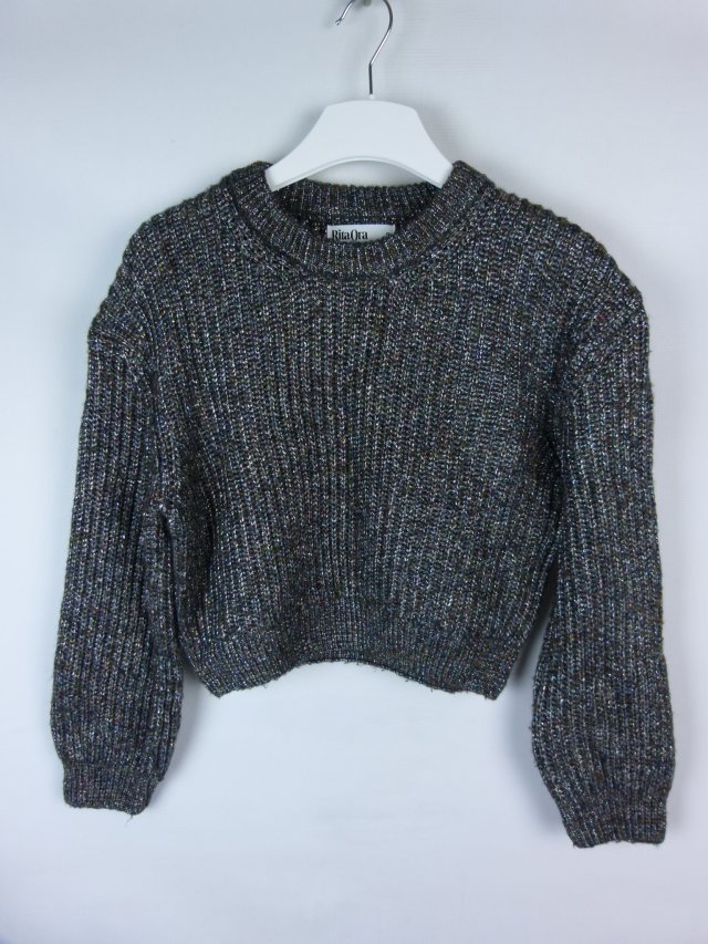 Primark szaro srebrny sweter z wełną / S