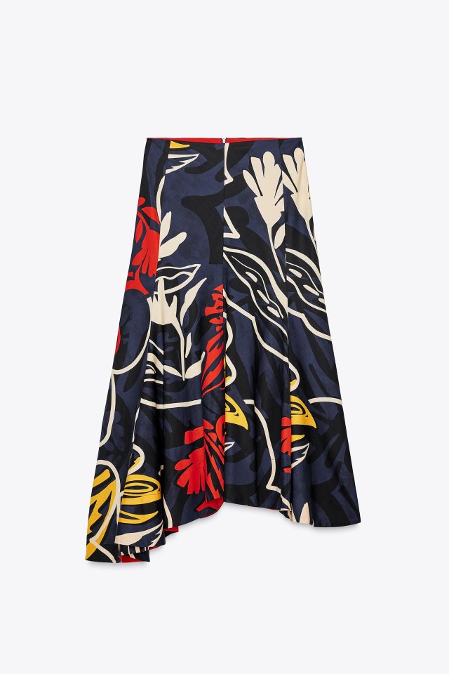 ZARA - ASYMETRYCZNA SPÓDNICA - S