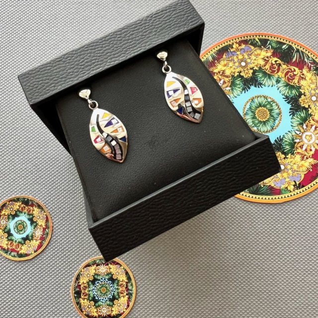 Art Italy Pop- Art Design ❤ Multi Color Enamel ❤ kolczyki ❤