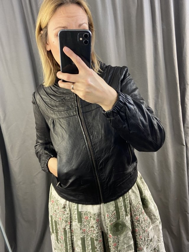 miękka skórzana kurtka