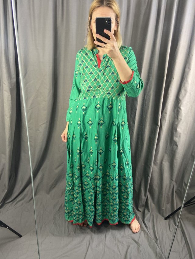 bawełniana orientalna sukienka