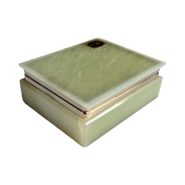 Onyksowa szkatułka / pudełko – ręcznie wykonane, Włochy lata 70.