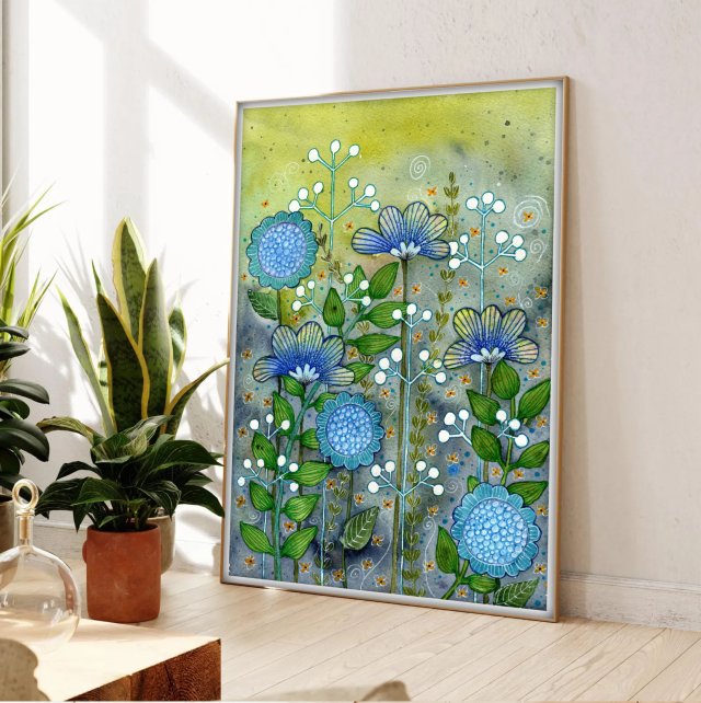 Kwiaty 50x70