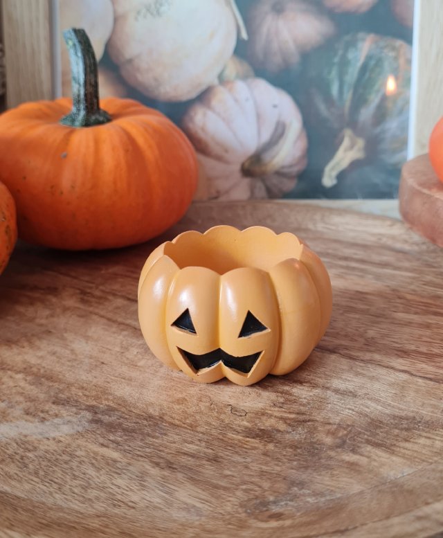 Świecznik dynia halloween mała jesień