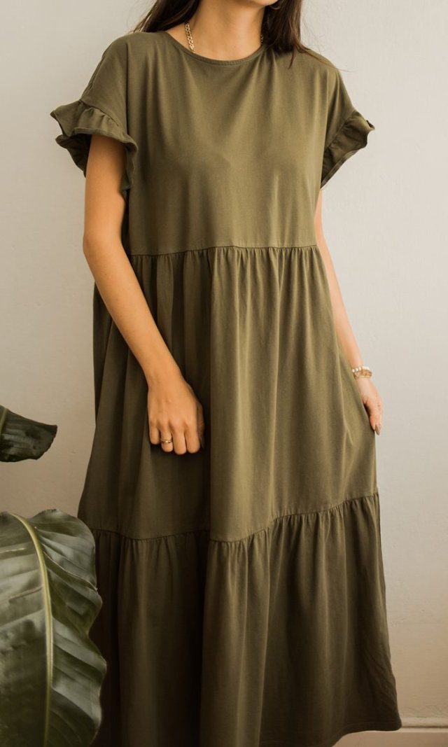 sukienka khaki