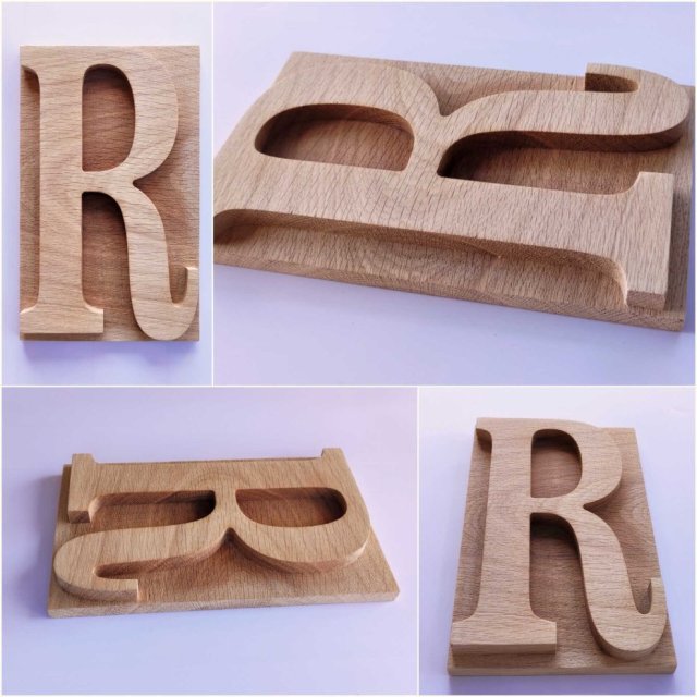 Drewniane litery 3d, stempelki z drewna 25cm, litera, oryginalne i niezwykłe dekoracje ścienne z litego drewna dębowego