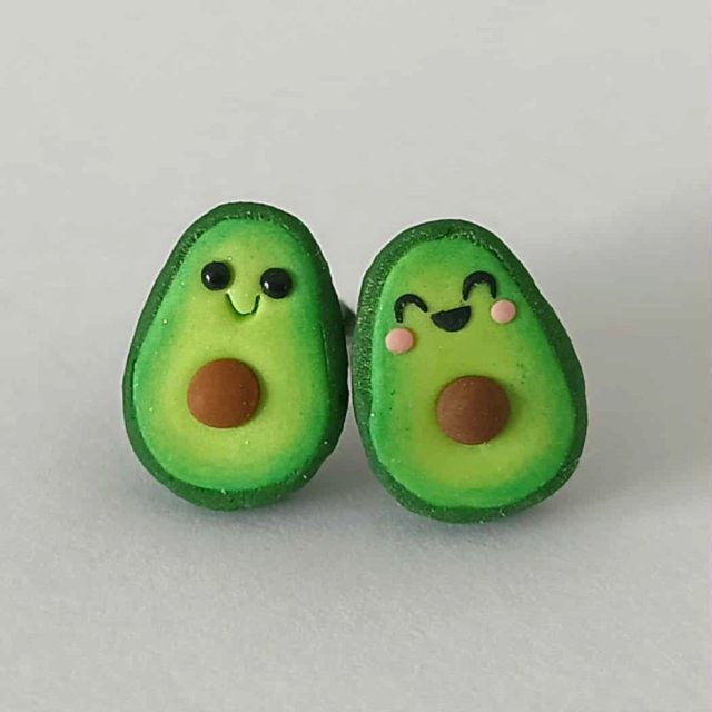 Zielone Kolczyki Awokado Prezent dla Przyjaciółki
