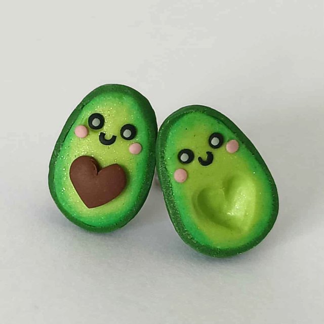 Zielone Kolczyki Awokado Prezent dla Dziewczyny