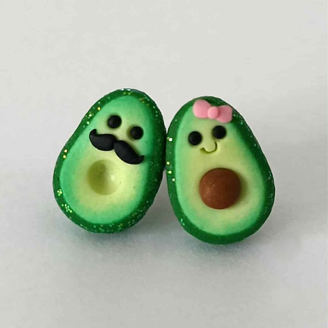 Zielone Kolczyki Awokado Prezent dla Przyjaciółki