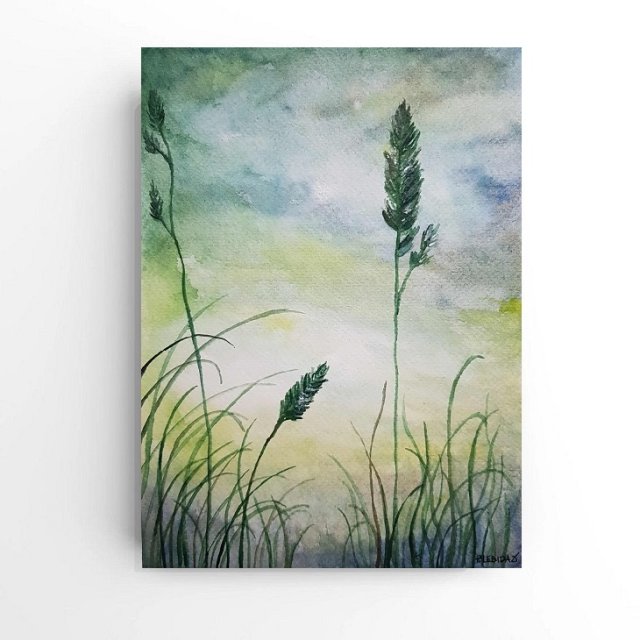 Pejzaż 80- obraz akwarela