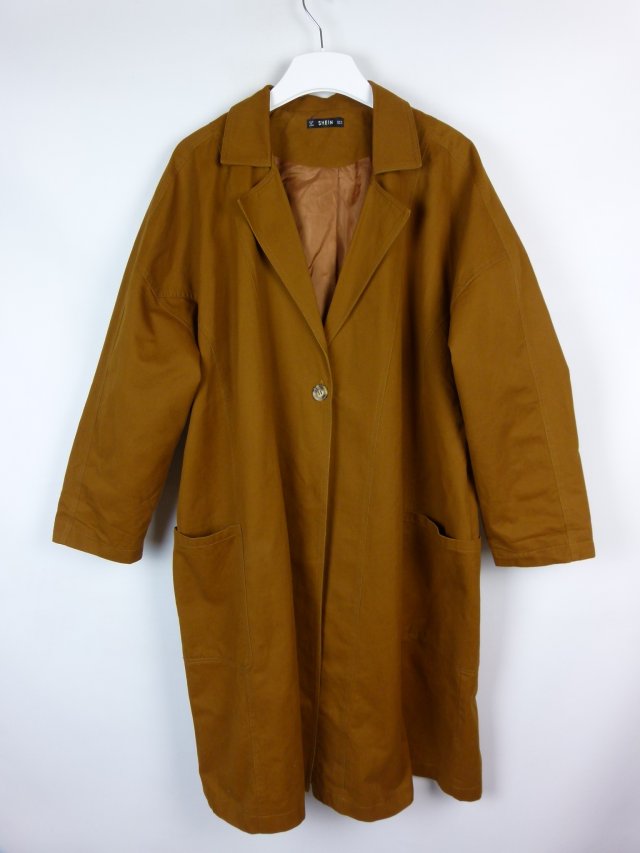 Shein wiosenny płaszcz oversize / S