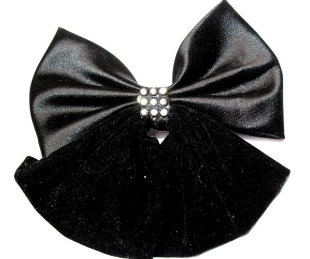 KOKARDA spinka do włosów czarna