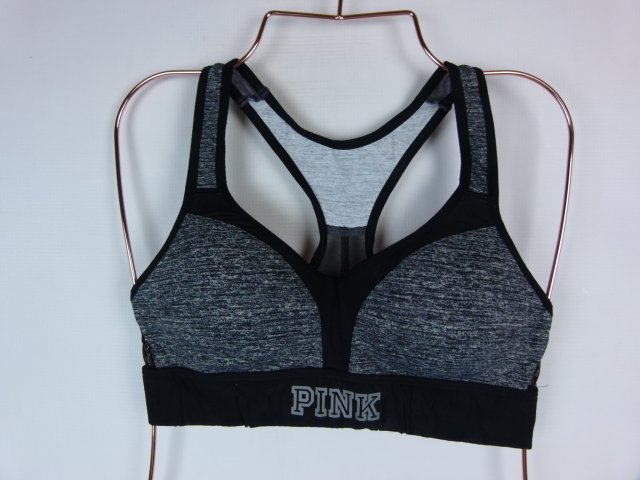 Pink Victoria's Secret sportowy usztywniany biustonosz XS / C70