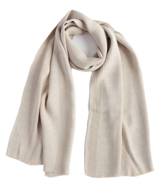 elegancki szal vintage beżowy