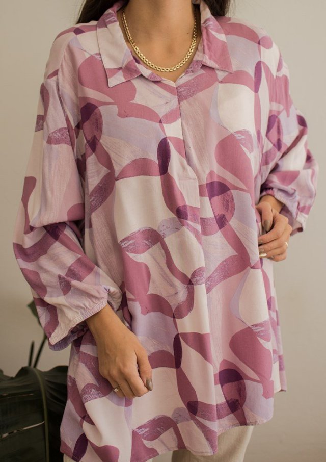 Ciekawa bluzka we wzory 46/48