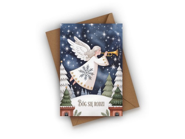 KARTKA ŚWIĄTECZNA- BÓG SIĘ RODZI