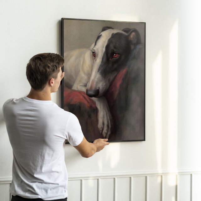 Plakat Elegancki plakat Pies - format 40x50 cm