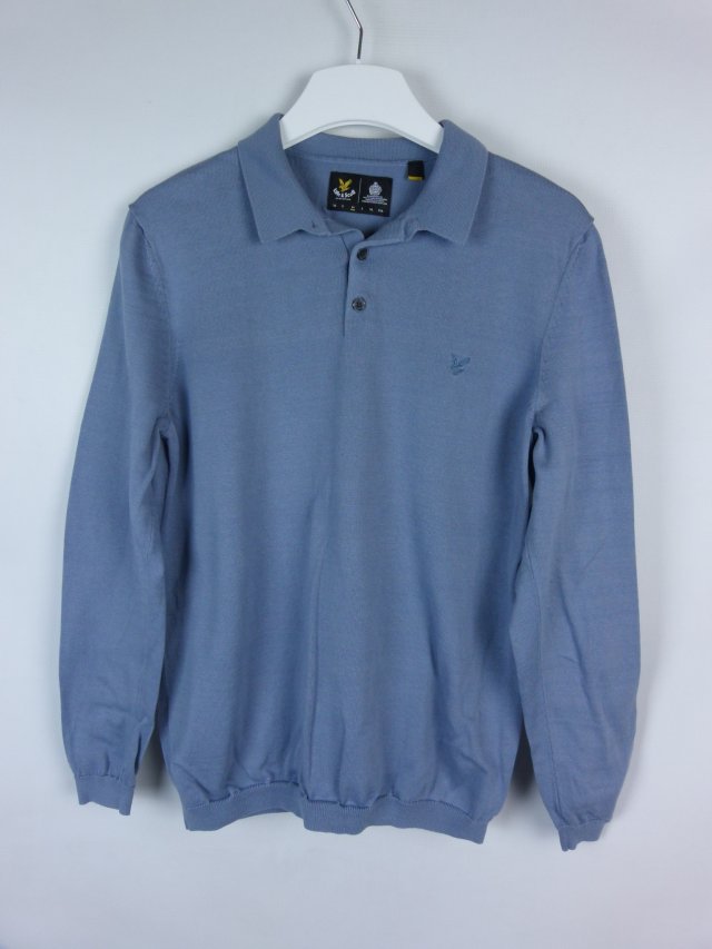 Lyle&Scott cienki sweterek polo bluzka bawełna / M