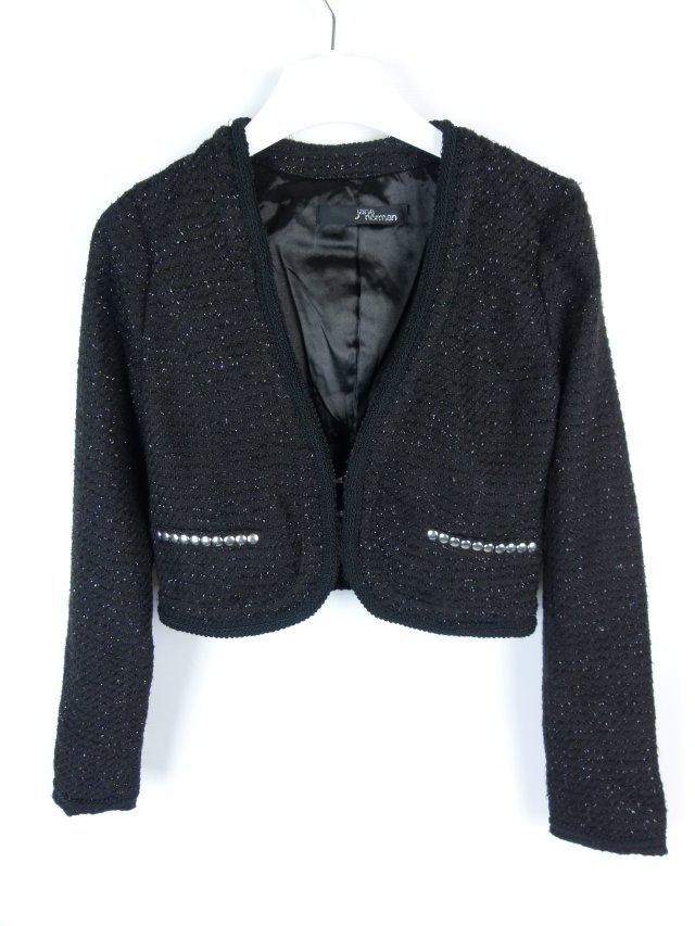 Jane Norman krótki żakiet z połyskującą nicią 10 / 36