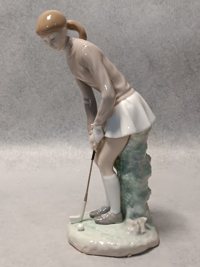 LLADRO #4851 Lady Golfer Dziewczyna grająca w golf Hiszpania