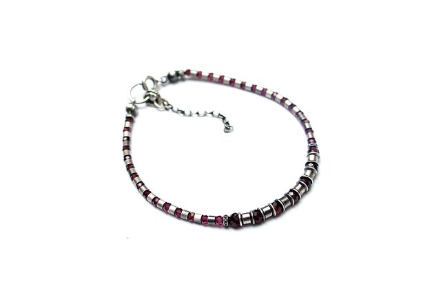 Żmijka vol. 4 /garnet/ - bransoletka