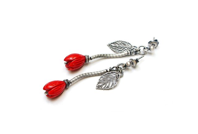 Red flower vol. 3 - kolczyki