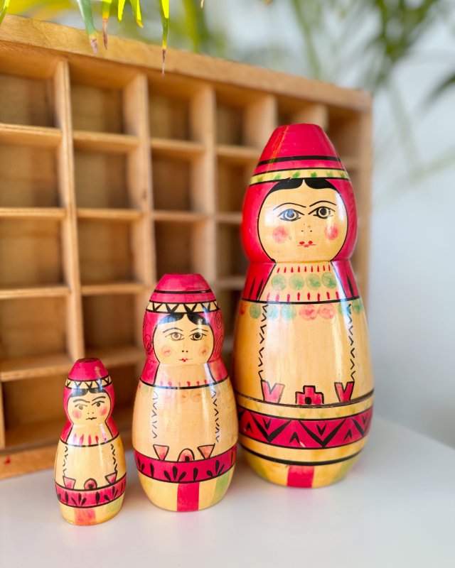 Matrioszka drewniana ręcznie malowana