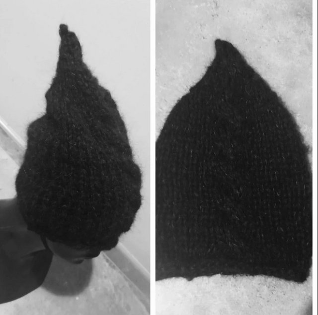 black z dziubkiem moher cotton