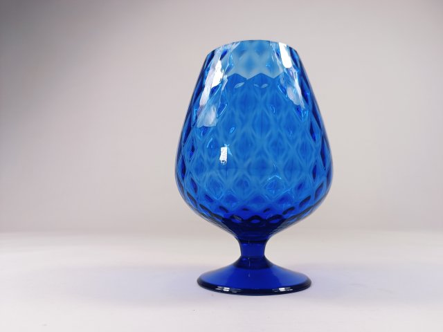 Szklany kielich/wazon, lata 70.