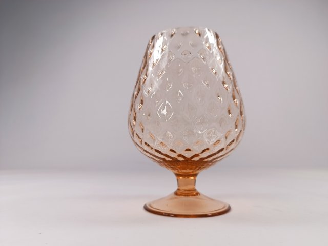 Szklany kielich/wazon, lata 70.