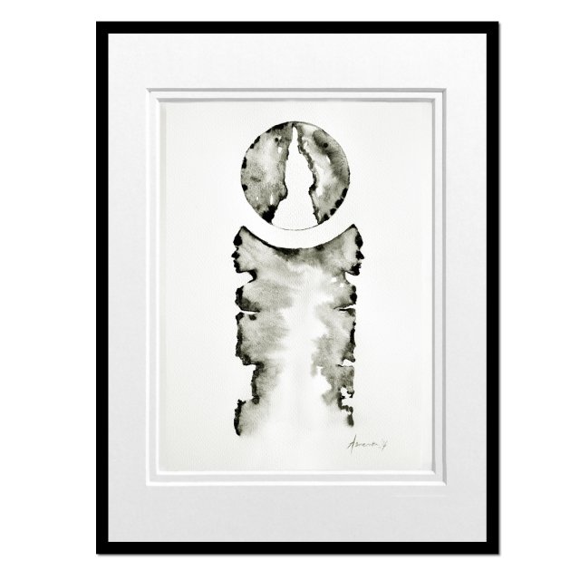 Via media, grafika, obraz malowany tuszem /2/