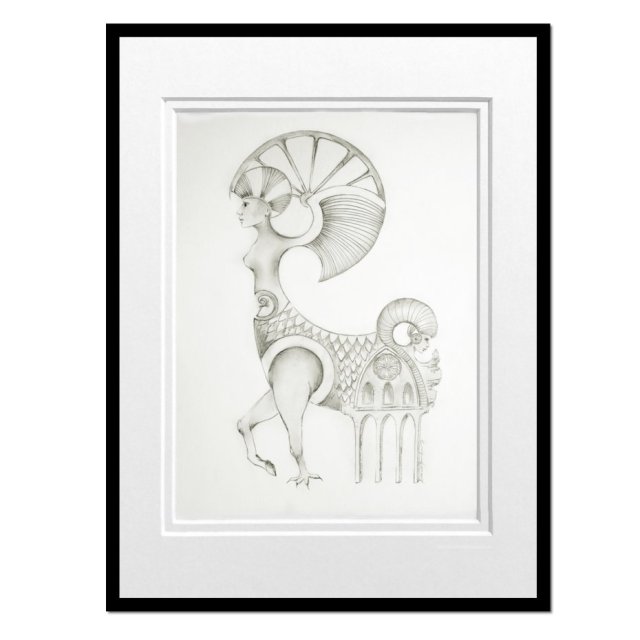 Centaurea, rysunek, grafika, oryginalny obraz