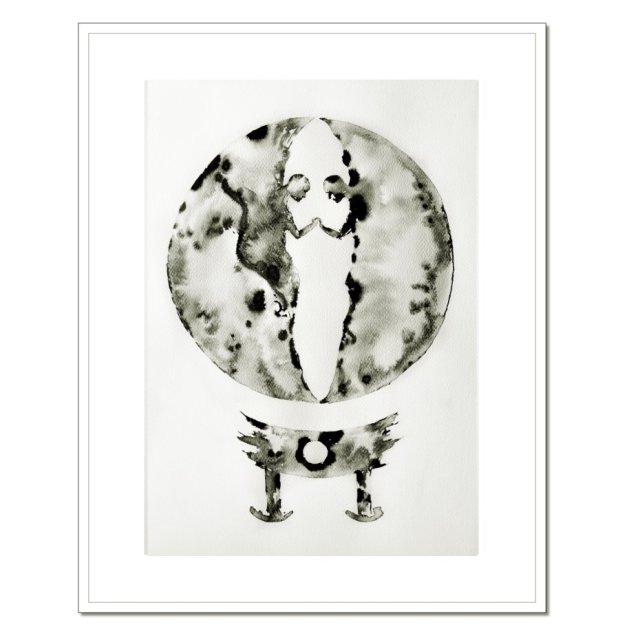 Somos Uno, grafika, obraz malowany tuszem /6/