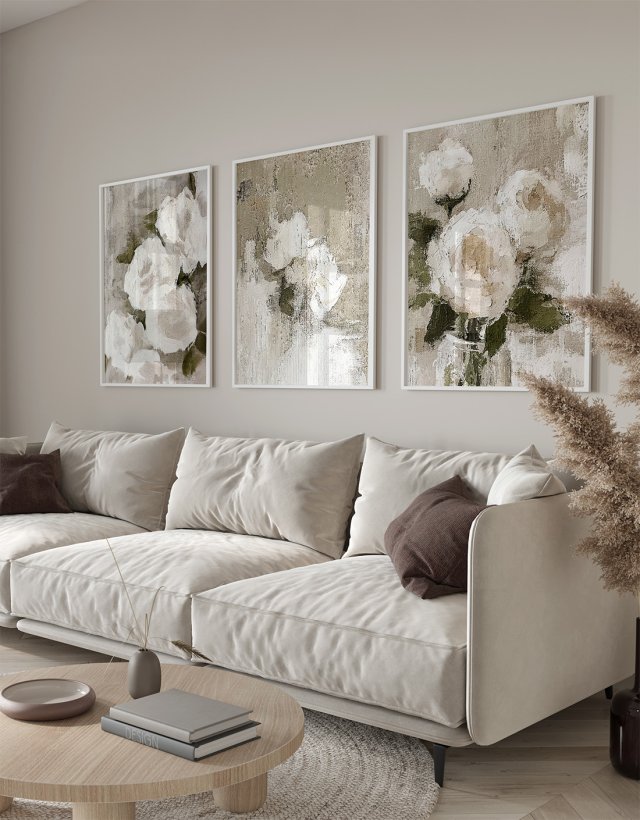 ZESTAW PLAKATÓW 50x70 cm Róże  (set233)