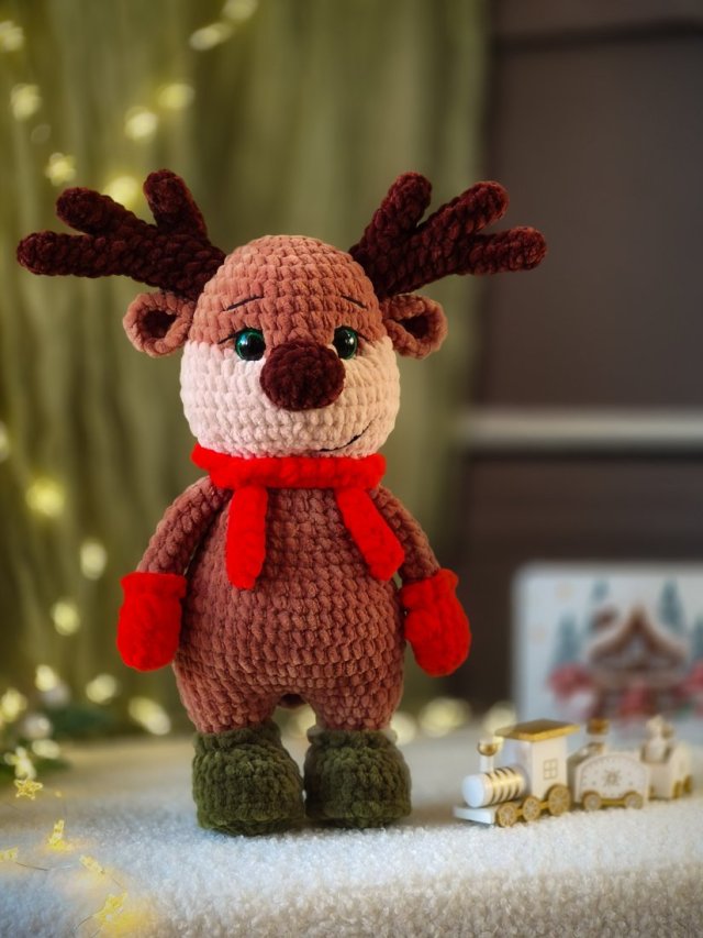 Jelonek pluszowy, Renifer świąteczny, Przytulanka dla dziecka