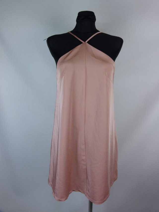 Missguided trapezowa sukienka pudrowy róż / S