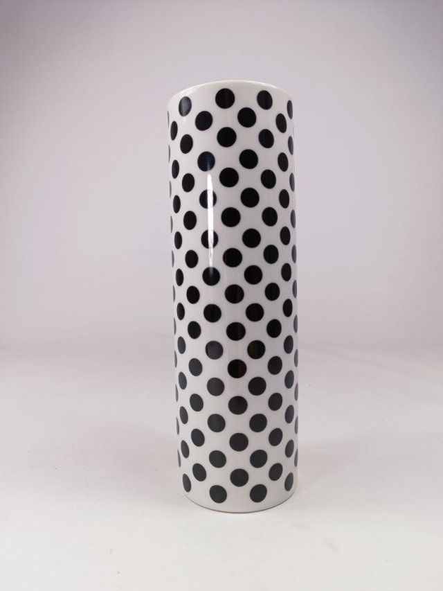 Porcelanowy wazon w kropki, Artwerk Ysenburg, lata 80.