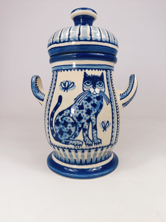 Ceramiczny, kuchenny pojemnik, vintage